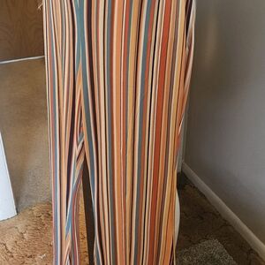 Striped Multicolor Flared Pants